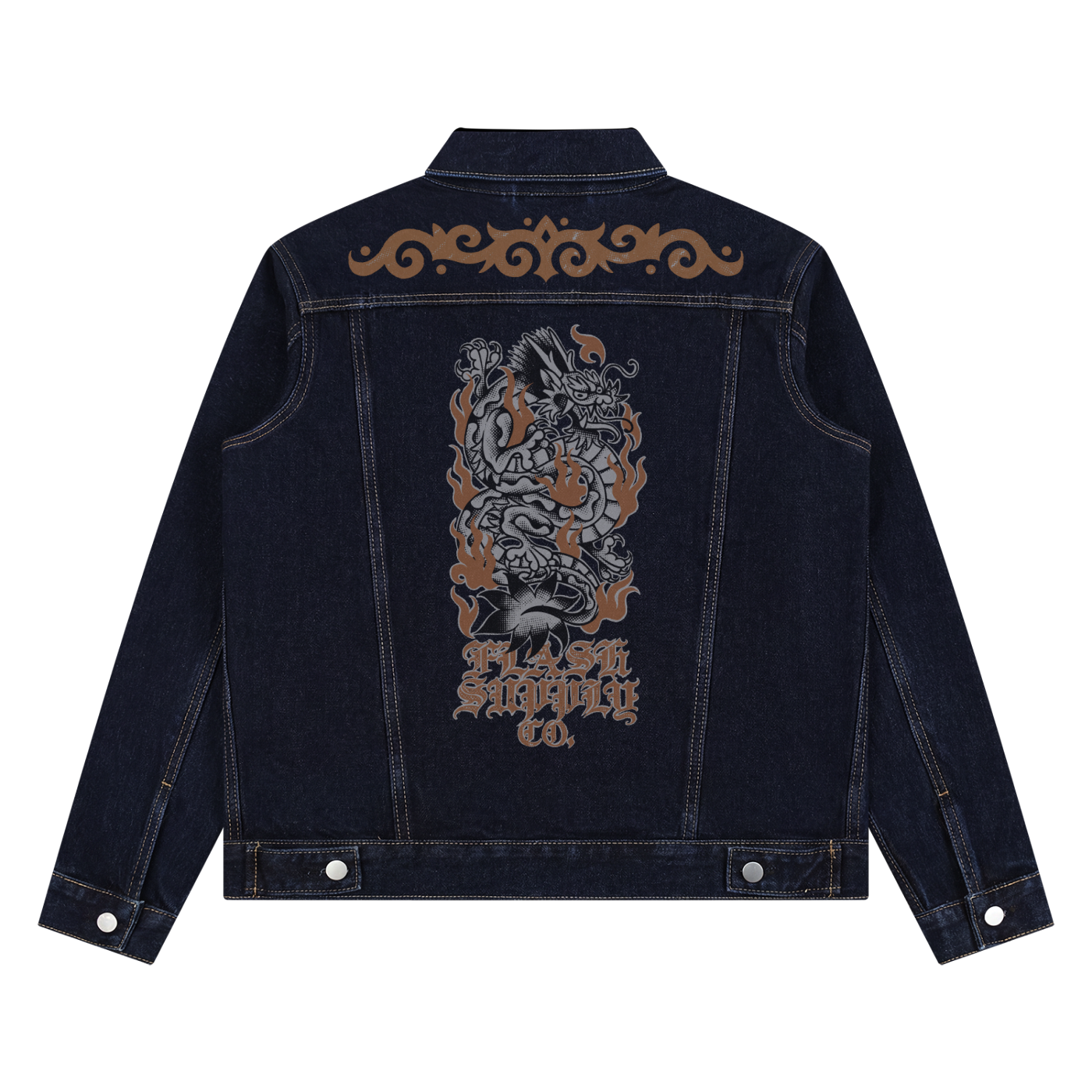 HALF-TONE HORROR DENIM JACKET · NATHAN MURPHY