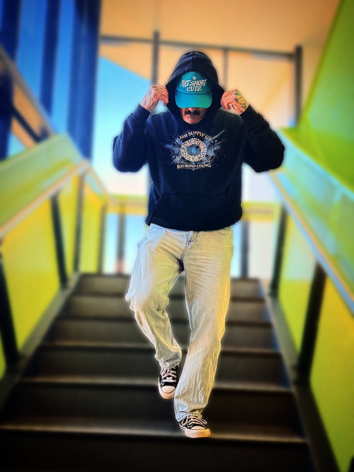 Jodie Joy Cyber Division 88 Layered Hoodie — Raymond Chung x Flash Supply Co.