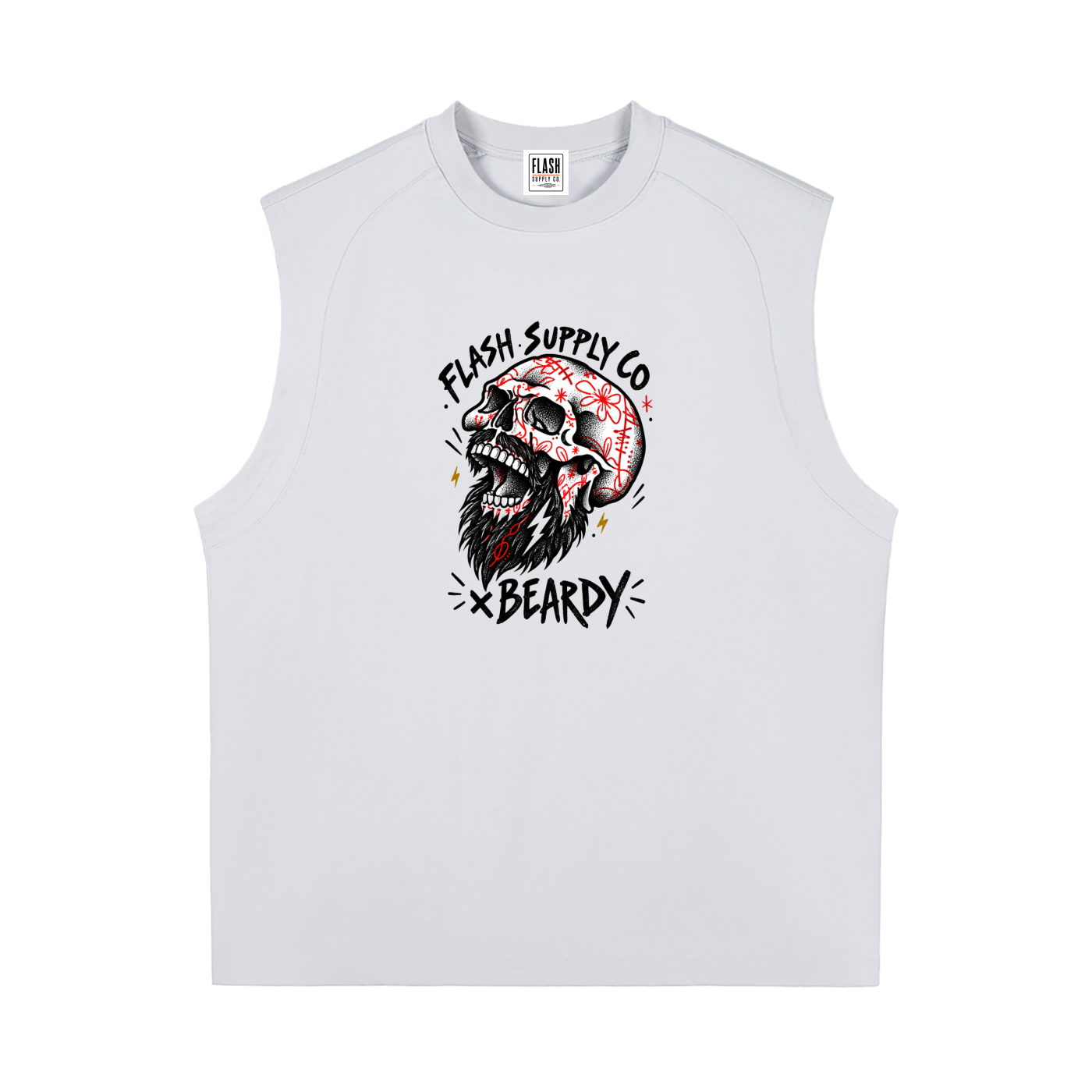 Double Fang Quick-Dry Muscle Tank — Beardy x Flash Supply Co.