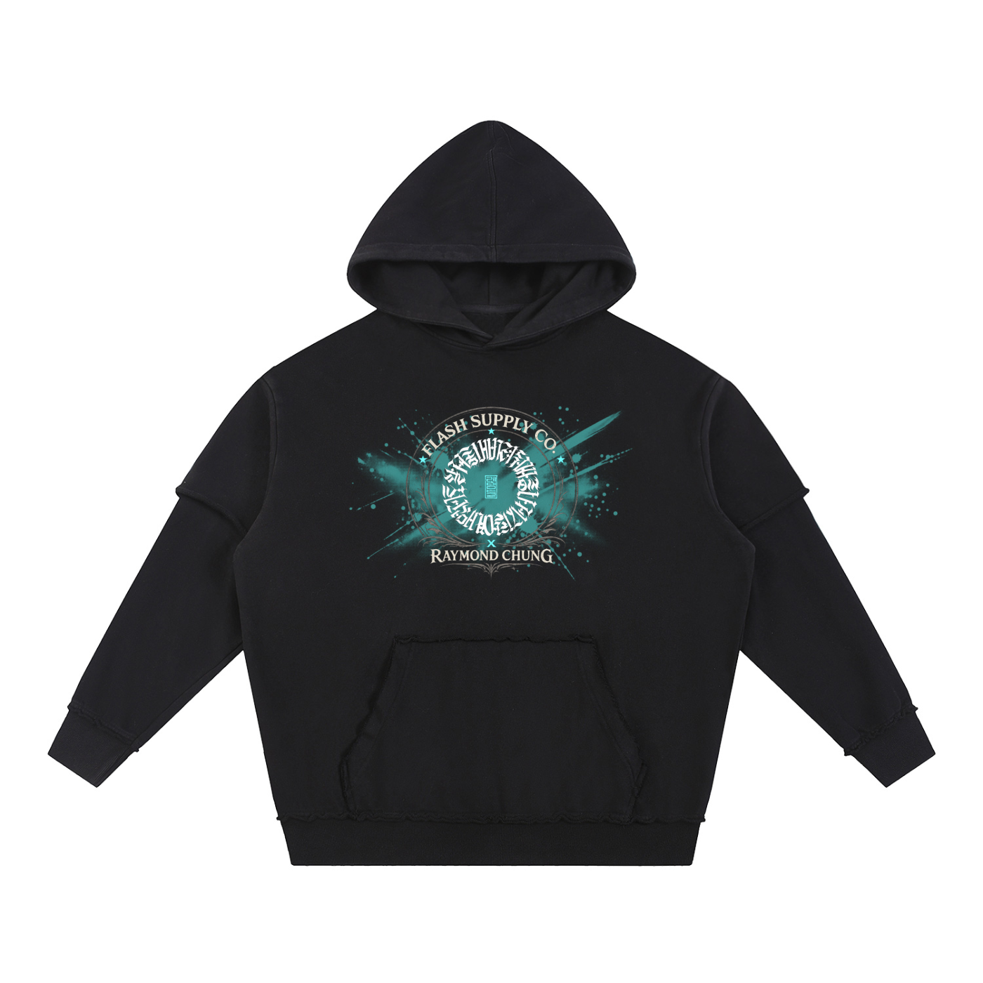 Jodie Joy Cyber Division 88 Layered Hoodie — Raymond Chung x Flash Supply Co.