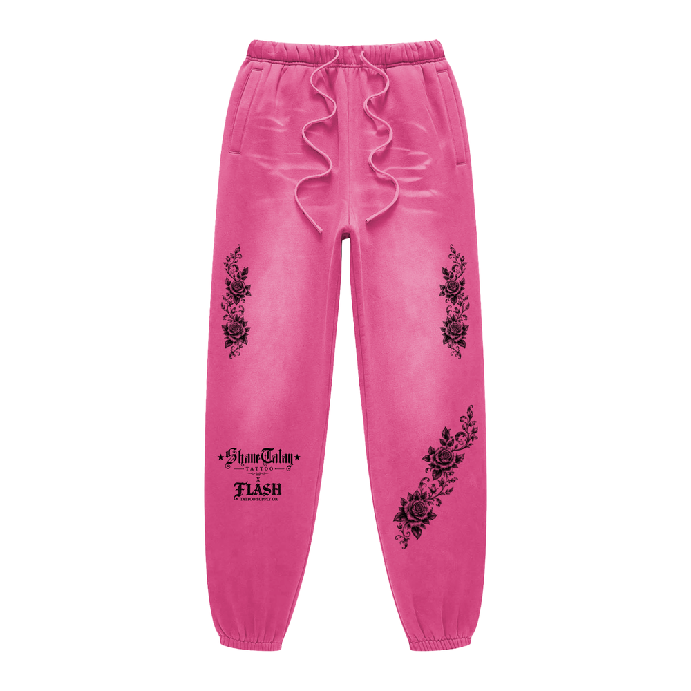 PINK ON PINK SWEATPANTS · SHANE TALAY