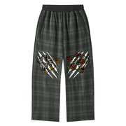 Double Fang Plaid Tracksuit Set — Beardy x Flash Supply Co.