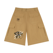 Double Fang Woven Cargo Shorts — Beardy x Flash Supply Co.
