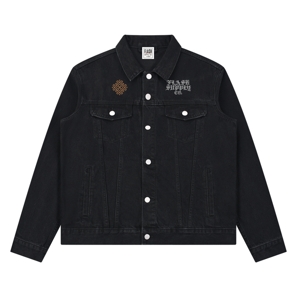 HALF-TONE HORROR DENIM JACKET · NATHAN MURPHY