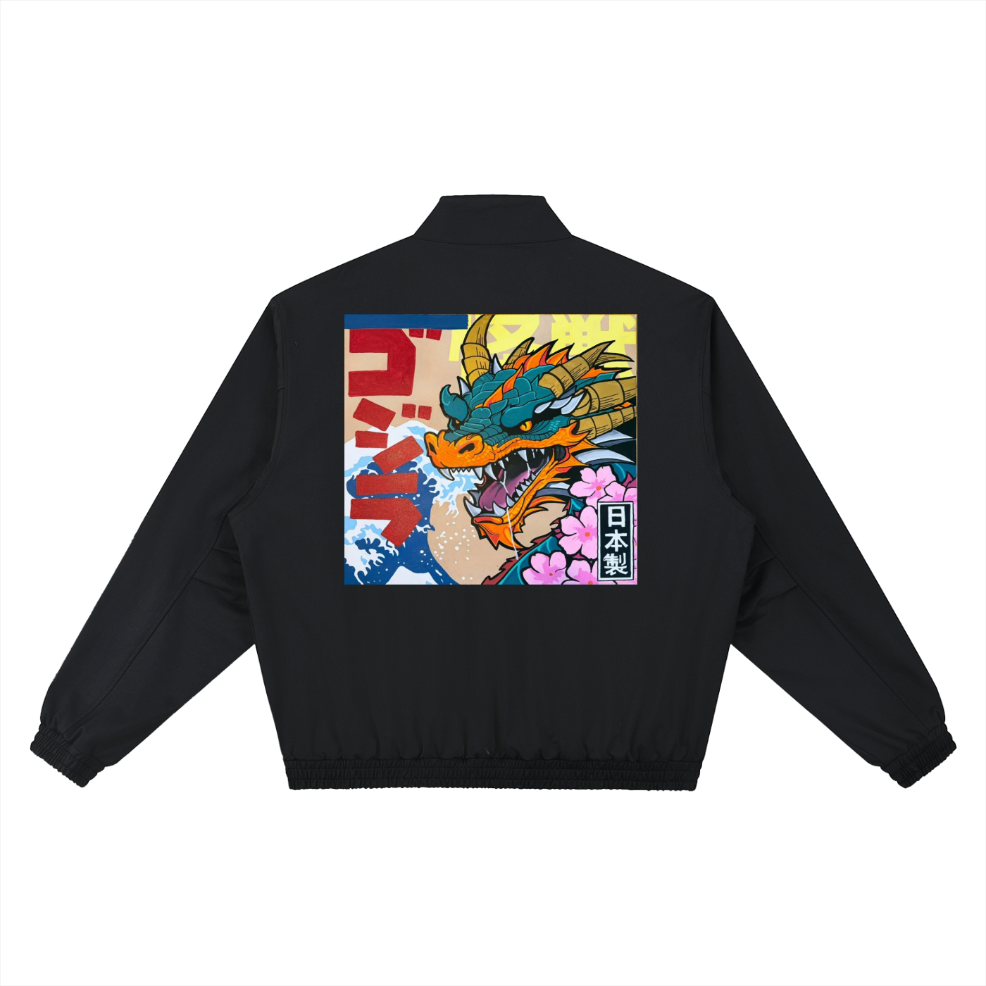 Neon Ronin Stand-Collar Bomber Jacket — Thalo Halo x Flash Supply Co.