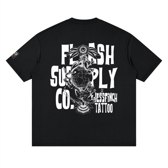 MAKE LOVE NOT WAR DROP SHOULDER TEE · JESS FINCH