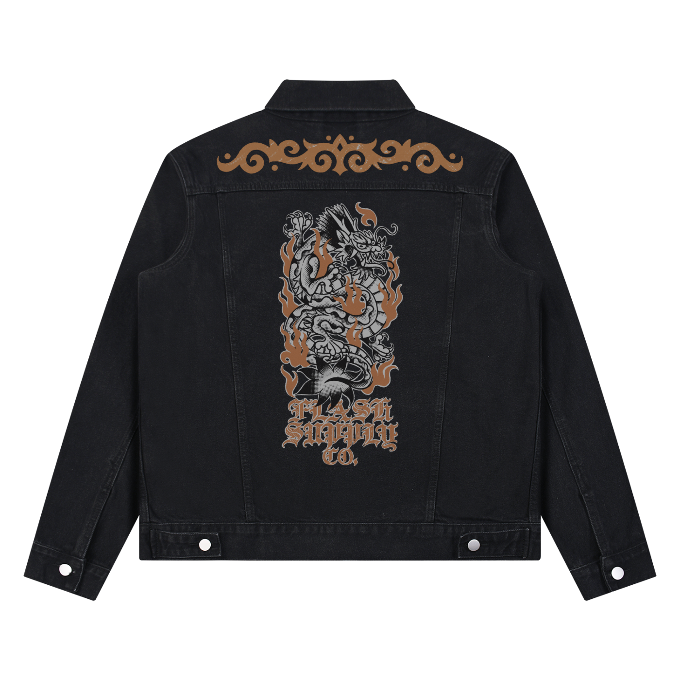 HALF-TONE HORROR DENIM JACKET · NATHAN MURPHY