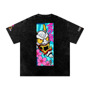 Neon Ronin Snow-Washed Oversized Tee — Thalo Halo x Flash Supply Co.