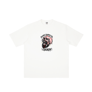 Double Fang Vintage-Wash Drop-Shoulder T-Shirt — Beardy x Flash Supply Co.