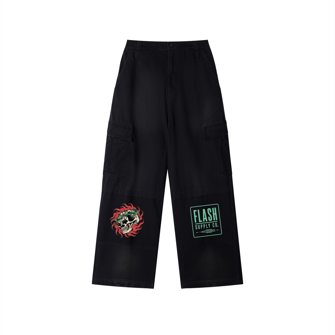 Half-Tone Horror Archive Cargo Pants — Nathan Murphy x Flash Supply Co