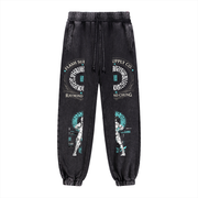 Cyber Division: Warrior Within Snow-Wash Sweatpants — Raymond Chung x Flash Supply Co.