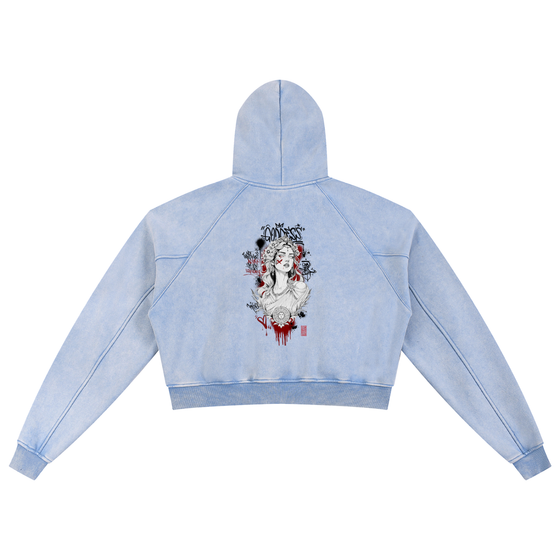 GODDESS CROPPED HOODIE · RAYMOND CHUNG
