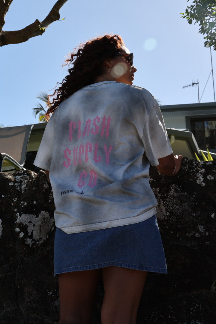 FLASH FANTASIES · DIRTY WASH TEE · RENEE ORLANDO