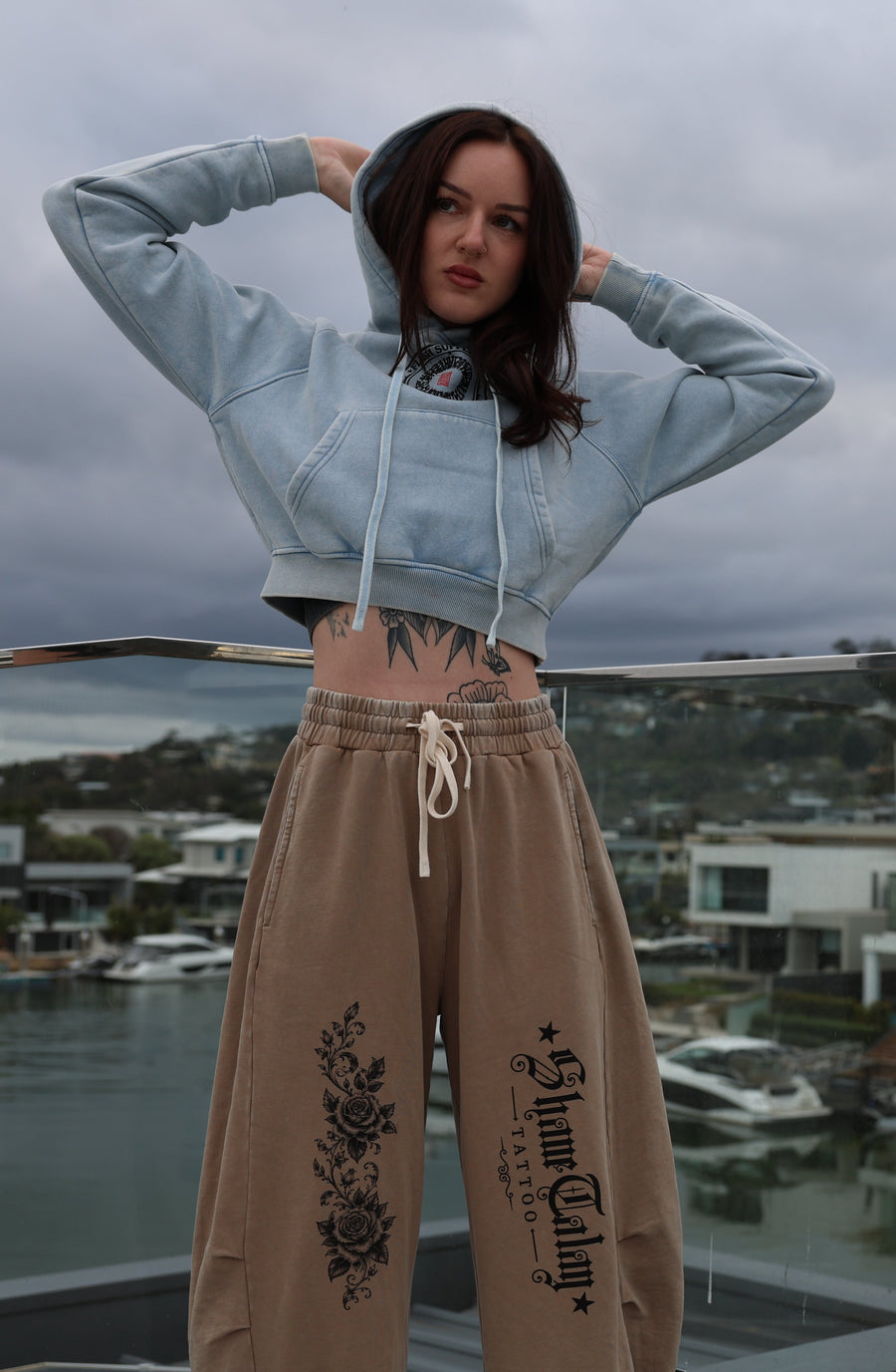 PINK ON PINK BARREL LEG PANTS · SHANE TALAY