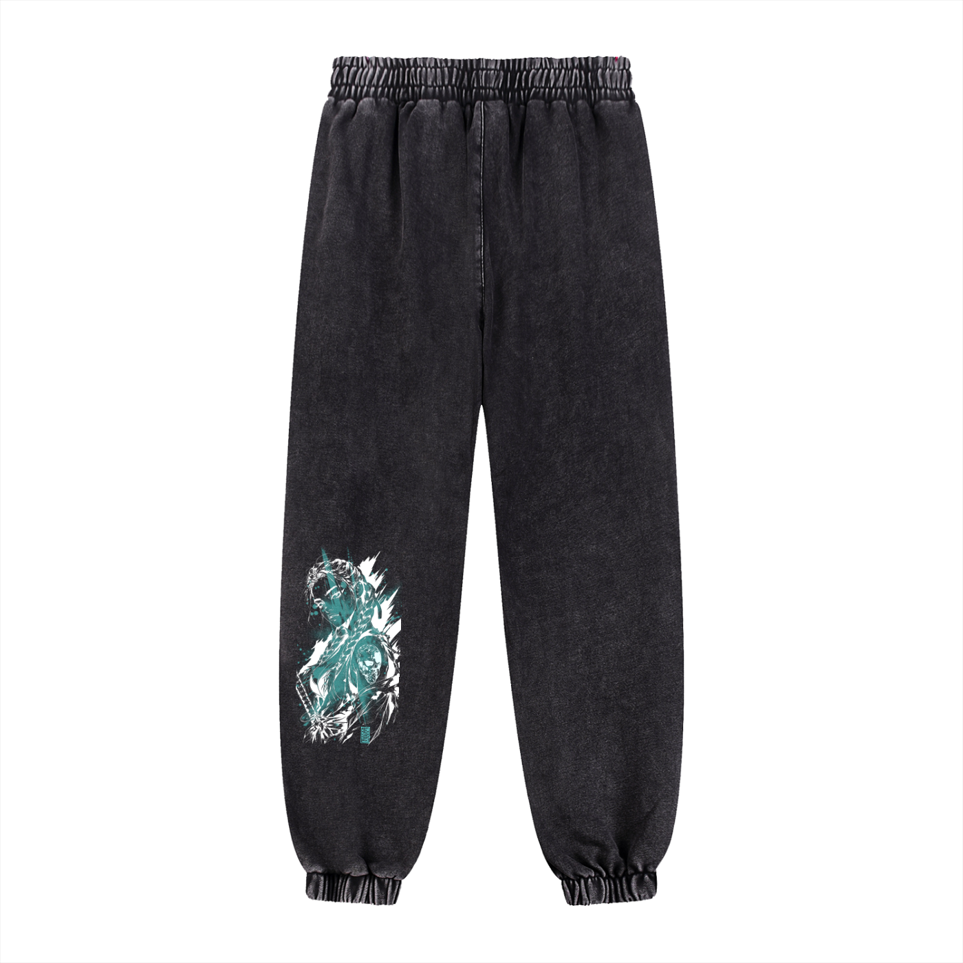 Cyber Division: Warrior Within Snow-Wash Sweatpants — Raymond Chung x Flash Supply Co.