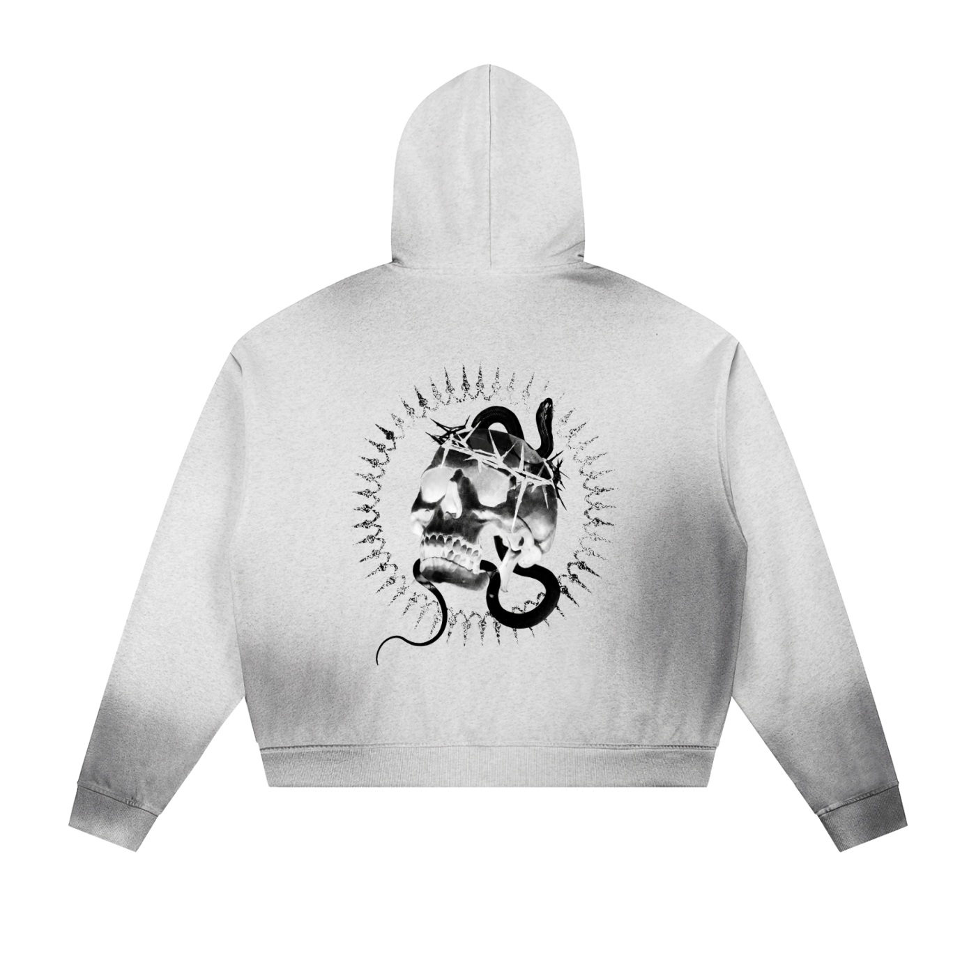 Crowned in Chaos Sun-Faded Zip Hoodie — Amy.tattooer x Flash Supply Co.