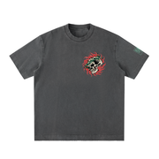 HALF-TONE HORROR HEAVYWEIGHT FRAYED TEE · NATHAN MURPHY