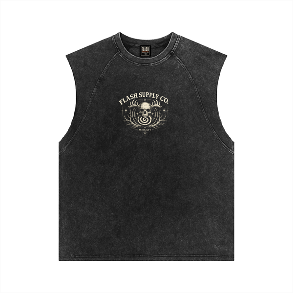 Flash Supply Co. — Flat Circle Goddess Tank | Art by Desmond Fletcher
