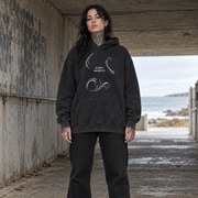 Blind Ecstasy Mineral-Wash Oversized Hoodie — Amy.tattooer x Flash Supply Co.