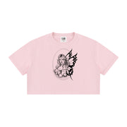 FLASH FANTASIES · MINERAL WASH CROP TEE · RENEE ORLANDO