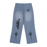 Crowned in Chaos Vintage-Wash Splatter Jeans — Amy.tattooer x Flash Supply Co.
