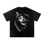 Blind Ecstasy Snow-Washed Oversized Tee — Amy.tattooer x Flash Supply Co.