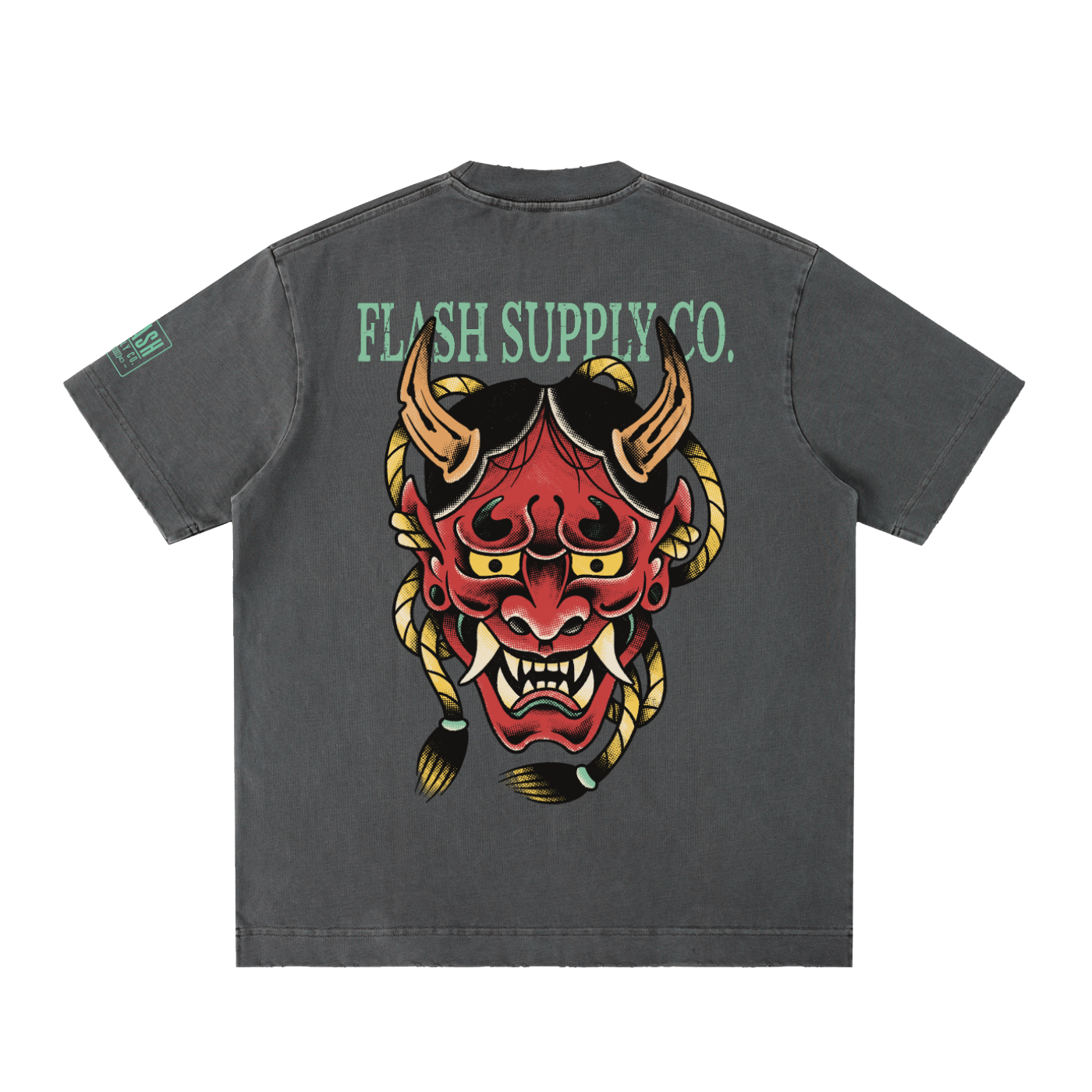 HALF-TONE HORROR HEAVYWEIGHT FRAYED TEE · NATHAN MURPHY