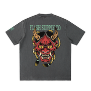 HALF-TONE HORROR HEAVYWEIGHT FRAYED TEE · NATHAN MURPHY