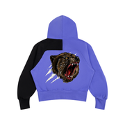 Bear Instinct Colour-Block Quarter-Zip Hoodie — Beardy x Flash Supply Co.