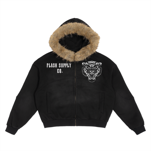 UNTITLED #1 DETACHABLE FUR HOODIE · RENEE ORLANDO