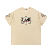 Rule Them All Mineral-Wash Waffle Tee — Raymond Chung x Flash Supply Co.