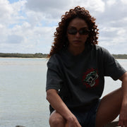 HALF-TONE HORROR HEAVYWEIGHT FRAYED TEE · NATHAN MURPHY