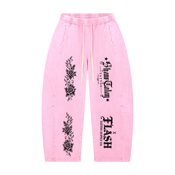 PINK ON PINK BARREL LEG PANTS · SHANE TALAY