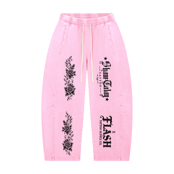 PINK ON PINK BARREL LEG PANTS · SHANE TALAY