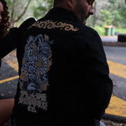 HALF-TONE HORROR DENIM JACKET · NATHAN MURPHY