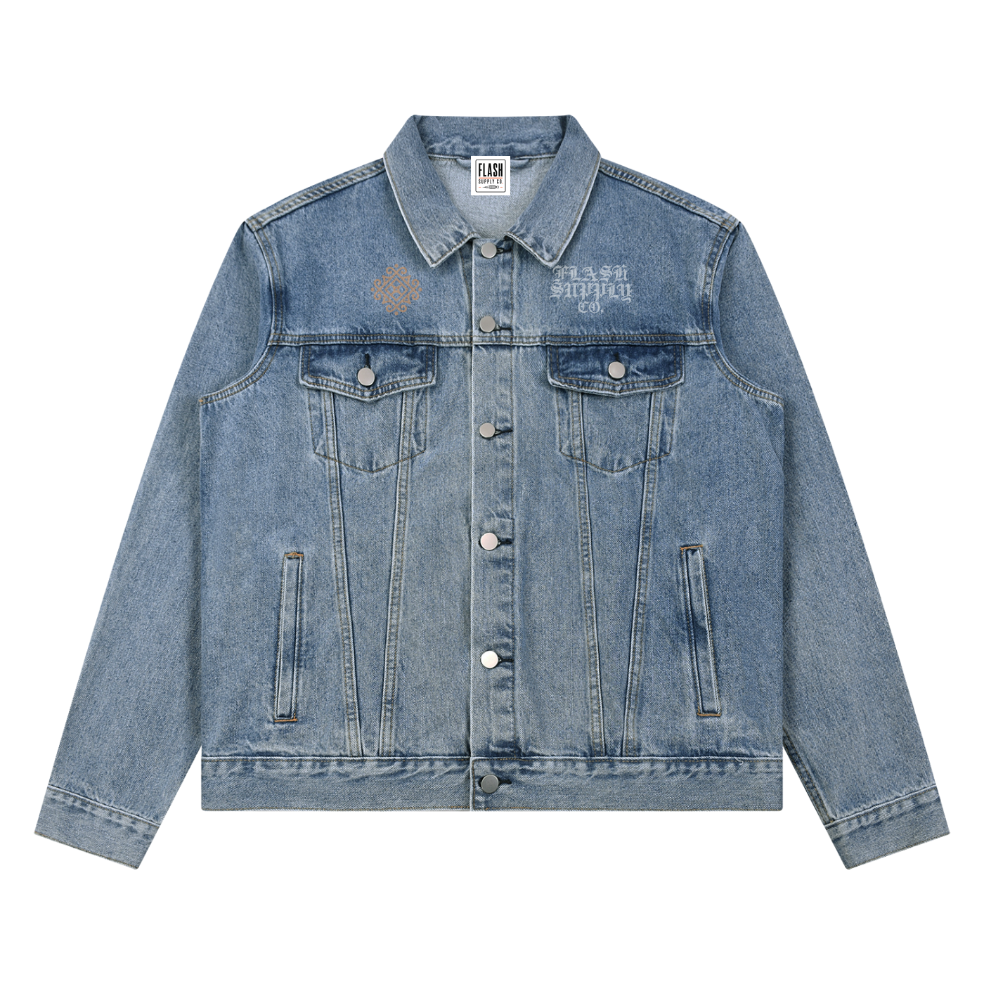 HALF-TONE HORROR DENIM JACKET · NATHAN MURPHY