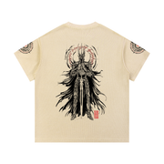 Rule Them All Mineral-Wash Waffle Tee — Raymond Chung x Flash Supply Co.