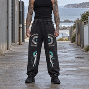 Cyber Division: Warrior Within Snow-Wash Sweatpants — Raymond Chung x Flash Supply Co.