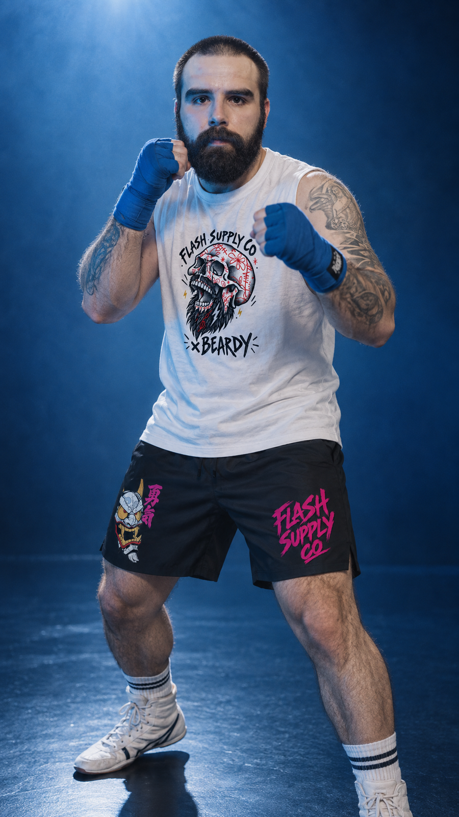 Double Fang Quick-Dry Muscle Tank — Beardy x Flash Supply Co.