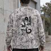 Crowned in Chaos Tree-Camo Waffle Long-Sleeve — Amy.tattooer x Flash Supply Co.