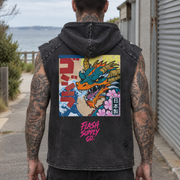 Neon Ronin Snow-Wash Hooded Tank — Thalo Halo x Flash Supply Co.