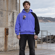 Bear Instinct Colour-Block Quarter-Zip Hoodie — Beardy x Flash Supply Co.