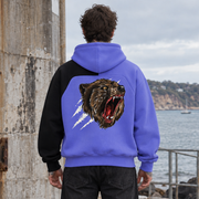 Bear Instinct Colour-Block Quarter-Zip Hoodie — Beardy x Flash Supply Co.