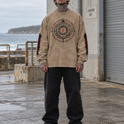 Rule Them All Acid-Wash Oversized Long-Sleeve — Raymond Chung x Flash Supply Co.