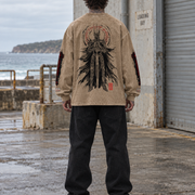 Rule Them All Acid-Wash Oversized Long-Sleeve — Raymond Chung x Flash Supply Co.