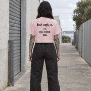 FLASH FANTASIES · MINERAL WASH CROP TEE · RENEE ORLANDO