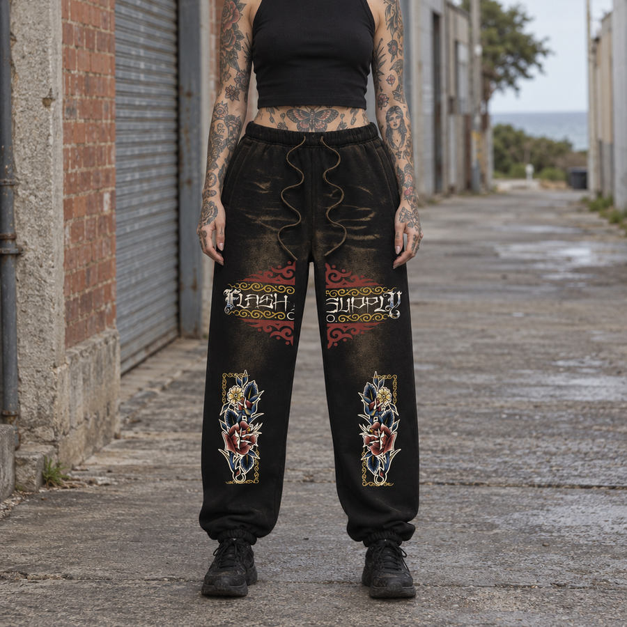 Sacred Relics Sunfade Sweatpants — Nathan Murphy x Flash Supply Co.