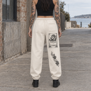 WHITE ON PINK SWEATPANTS · SHANE TALAY