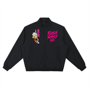 Neon Ronin Stand-Collar Bomber Jacket — Thalo Halo x Flash Supply Co.
