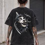 Blind Ecstasy Snow-Washed Oversized Tee — Amy.tattooer x Flash Supply Co.